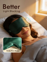 [Dark Green] SilkSilky  Pure Silk Eye Mask 004
