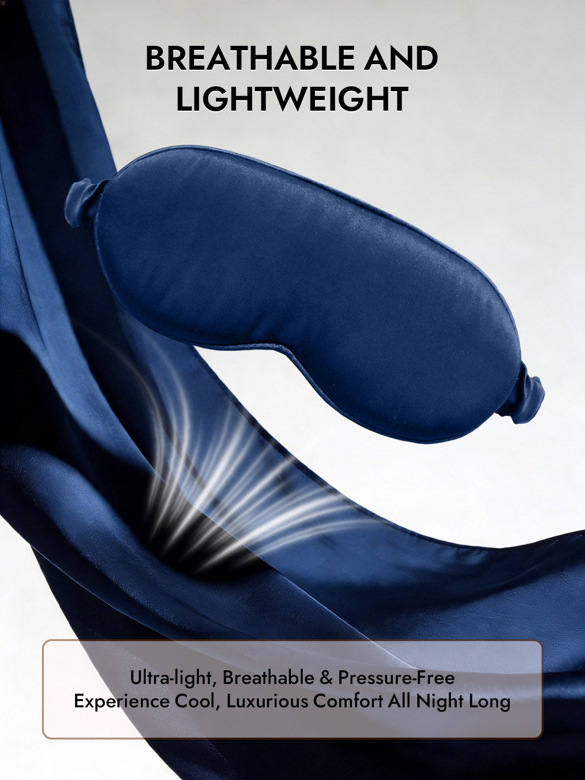 [Dark Blue] SilkSilky  Pure Silk Eye Mask 005