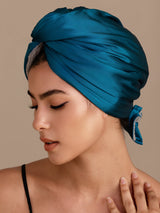 [Teal] SilkSilky  Hair Towel Wrap 001