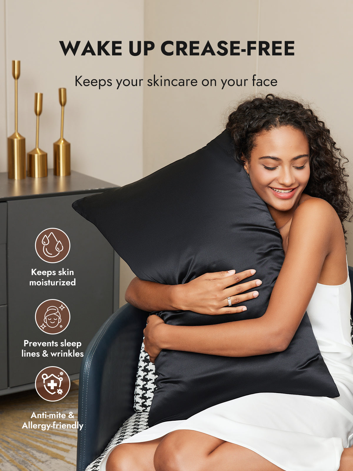 [Black] SilkSilky  22Momme Pillowcase 004