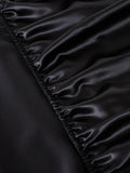 SilkSilky US 25Momme Pure Silk Sheet Black 004