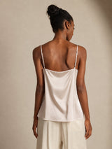 [Beige] SilkSilky  Spaghetti Strap Camisole Top 002