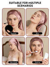 [Pale Mauve] SilkSilky  Pure Silk Sleep Cap 007