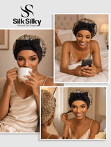 [Leopard] SilkSilky  Sleep Cap 006