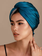 [Teal] SilkSilky  Hair Towel Wrap 003