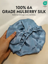 [Steel Blue] SilkSilky  Sleep Cap 002