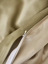 [Beige+Khaki] SilkSilky  19Momme Bedding Set 006