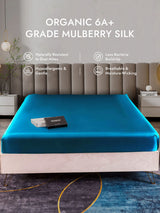 [Teal] SilkSilky  25Momme Sheet 001