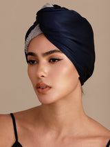 [Dark Blue] SilkSilky  Hair Towel Wrap 002