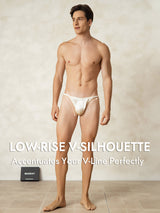 [White] SilkSilky  Pure Silk Men's Underwear 003