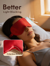 [Wine] SilkSilky  Pure Silk Eye Mask 004