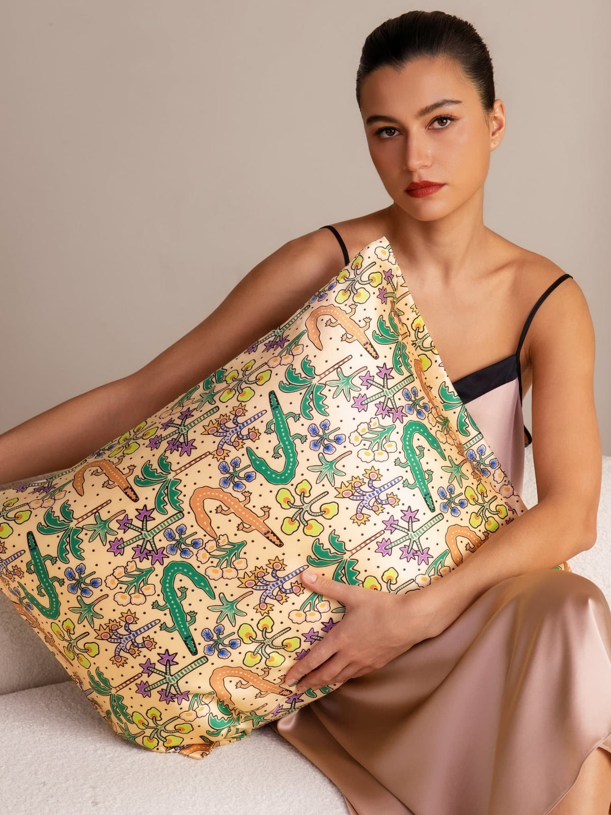 [Sand Crocodile] SilkSilky  Pillowcases 001