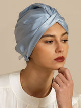 [Steel Blue] SilkSilky  Sleep Cap 001
