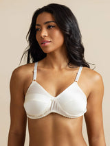 [White] SilkSilky  Bra 005