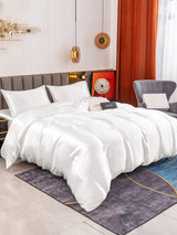 [White] SilkSilky  19Momme Bedding Set 002