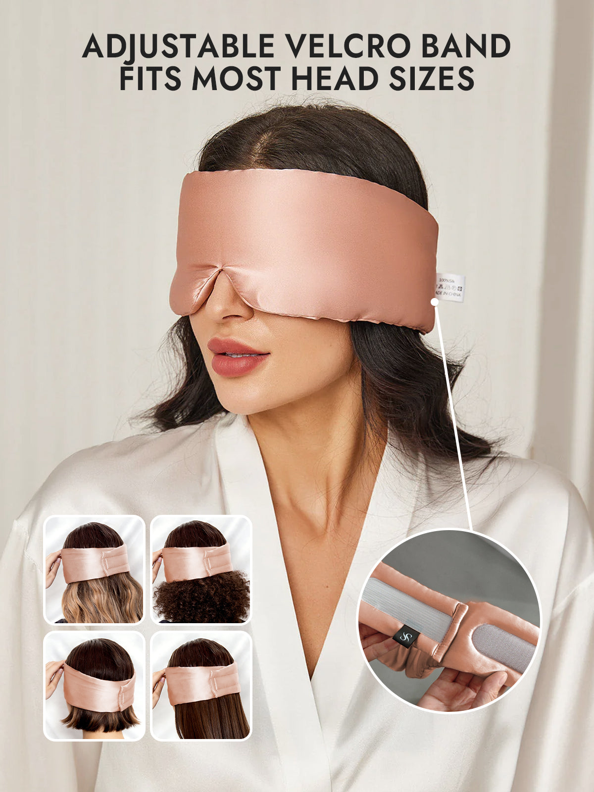 [Pink] SilkSilky  19Momme Pure Silk Eye Mask 004