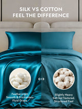 [Teal] SilkSilky  25Momme Duvet Covers 002