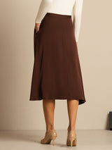 [Bitter Chocolate] SilkSilky  19Momme Silk Skirt 002