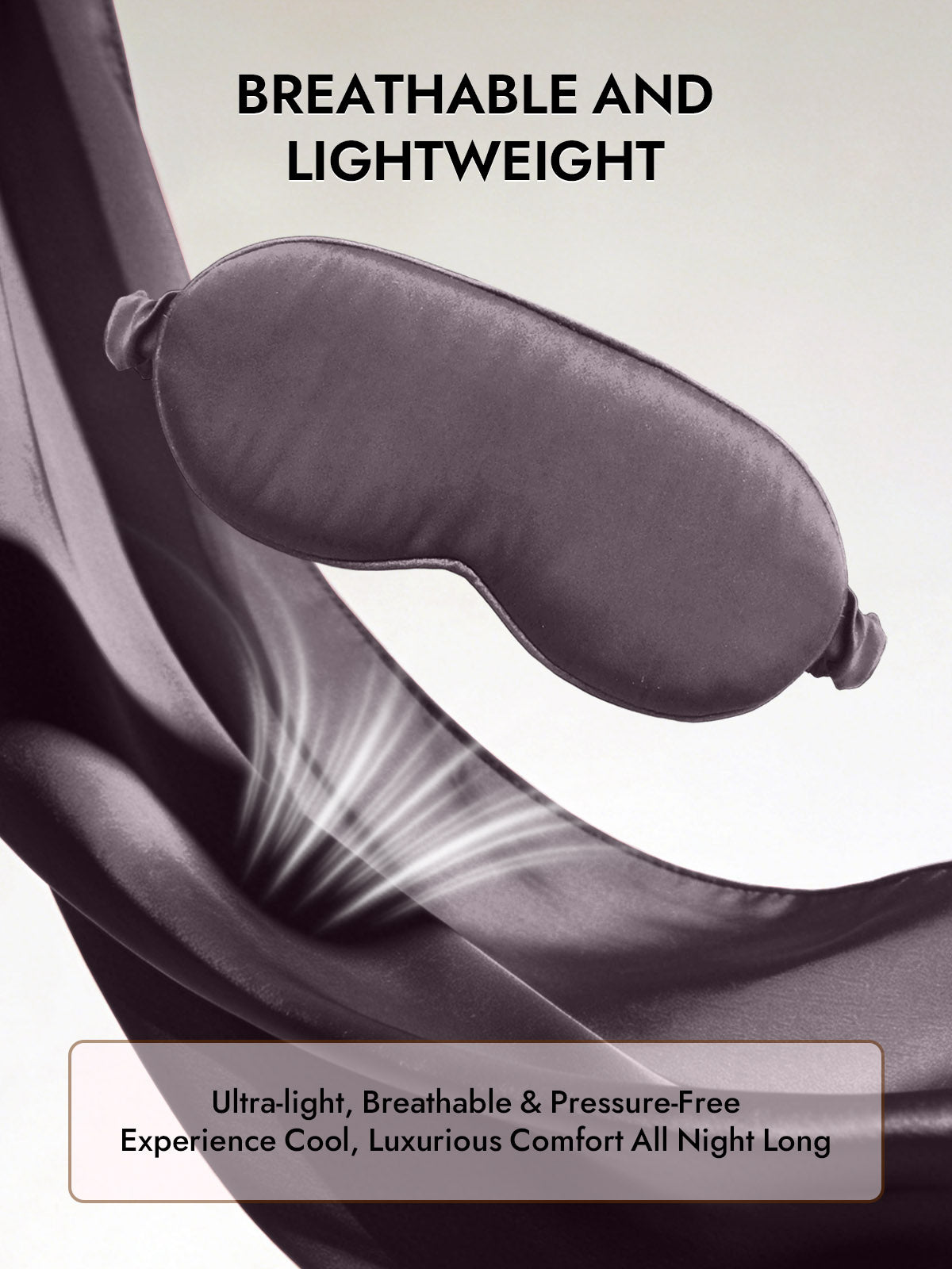 [Dark Gray] SilkSilky  Pure Silk Eye Mask 005