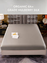 [Gray] SilkSilky  25Momme Sheet 001