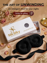 [Black] SilkSilky  Eye Mask 009