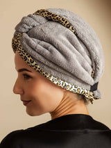 [Leopard] SilkSilky  Hair Towel Wrap 008