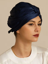 [Dark Blue] SilkSilky  Sleep Cap 001
