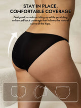 [Black] SilkSilky  19Momme Stretch Silk Charmeuse Panty 005