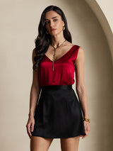 [Black] SilkSilky  Skirt 001