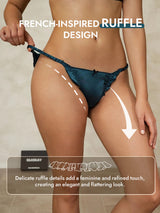 [Teal] SilkSilky  Pure Silk Panty 007
