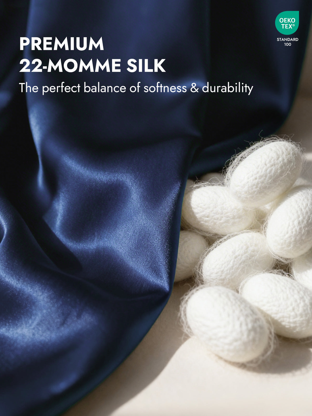 [Dark Blue] SilkSilky  22Momme Pillowcase 005