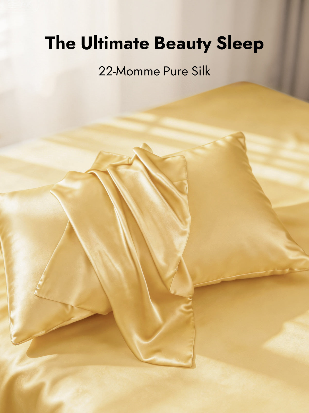 [Champagne] SilkSilky  22Momme Pillowcase 001