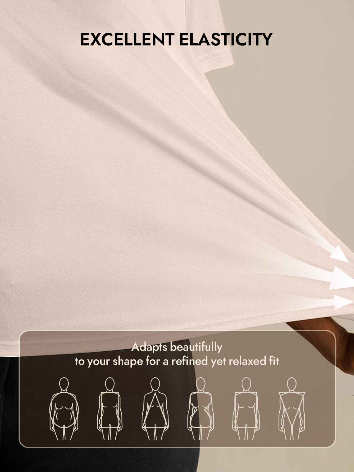 [Light Pink] SilkSilky  Silk Knitted Short Sleeve Round Neck Women's T-Shirt 005