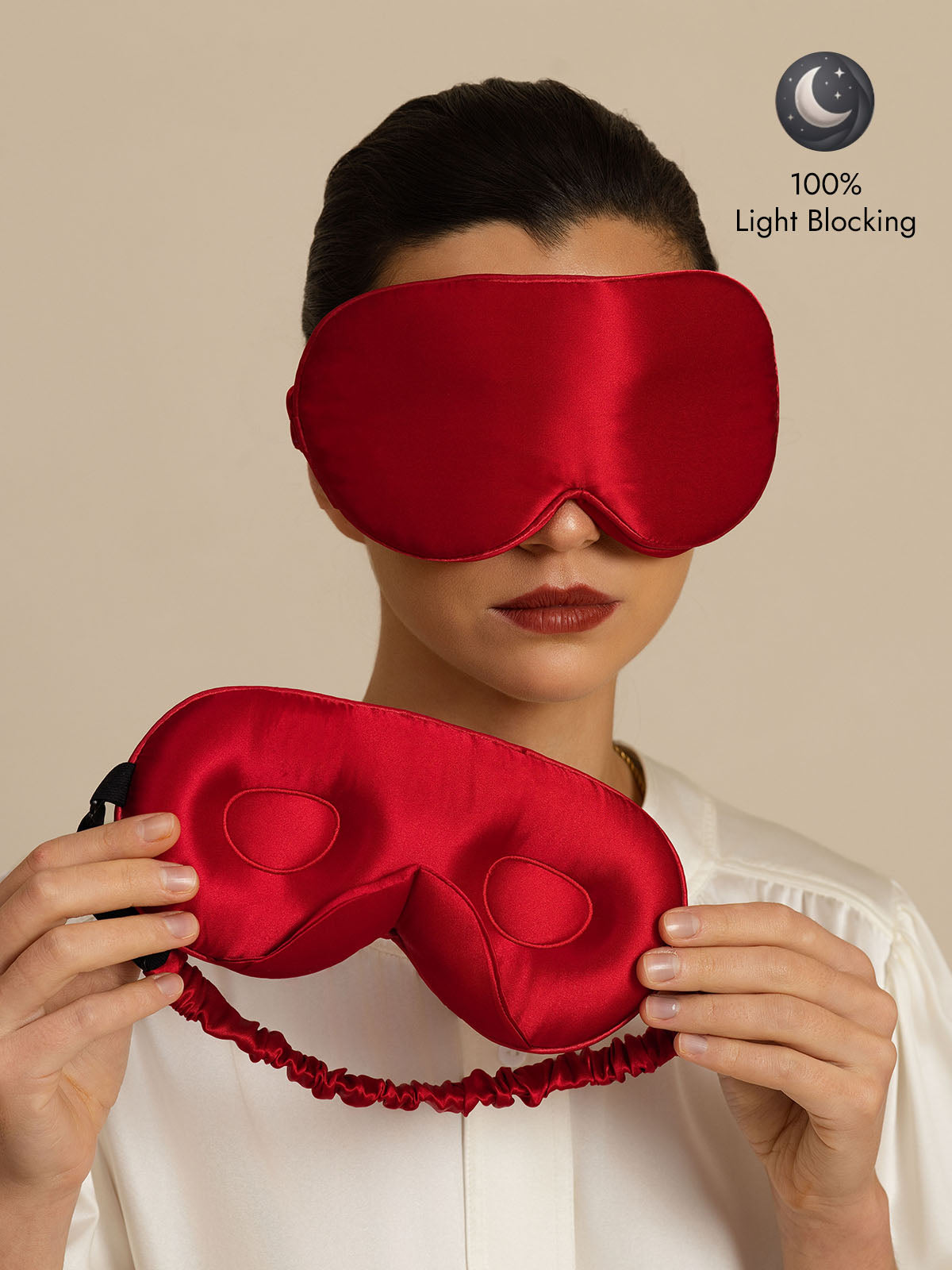 [Wine] SilkSilky  22Momme Eye Mask 001