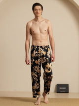 [Black Dragon] SilkSilky  Men's Sleep Shorts 003