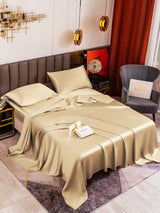 [Beige] SilkSilky  19Momme Bedding Set 001