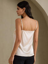 [Beige] SilkSilky  Spaghetti Strap Camisole Top 002