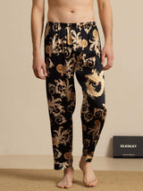 [Black Dragon] SilkSilky  Men's Sleep Shorts 006