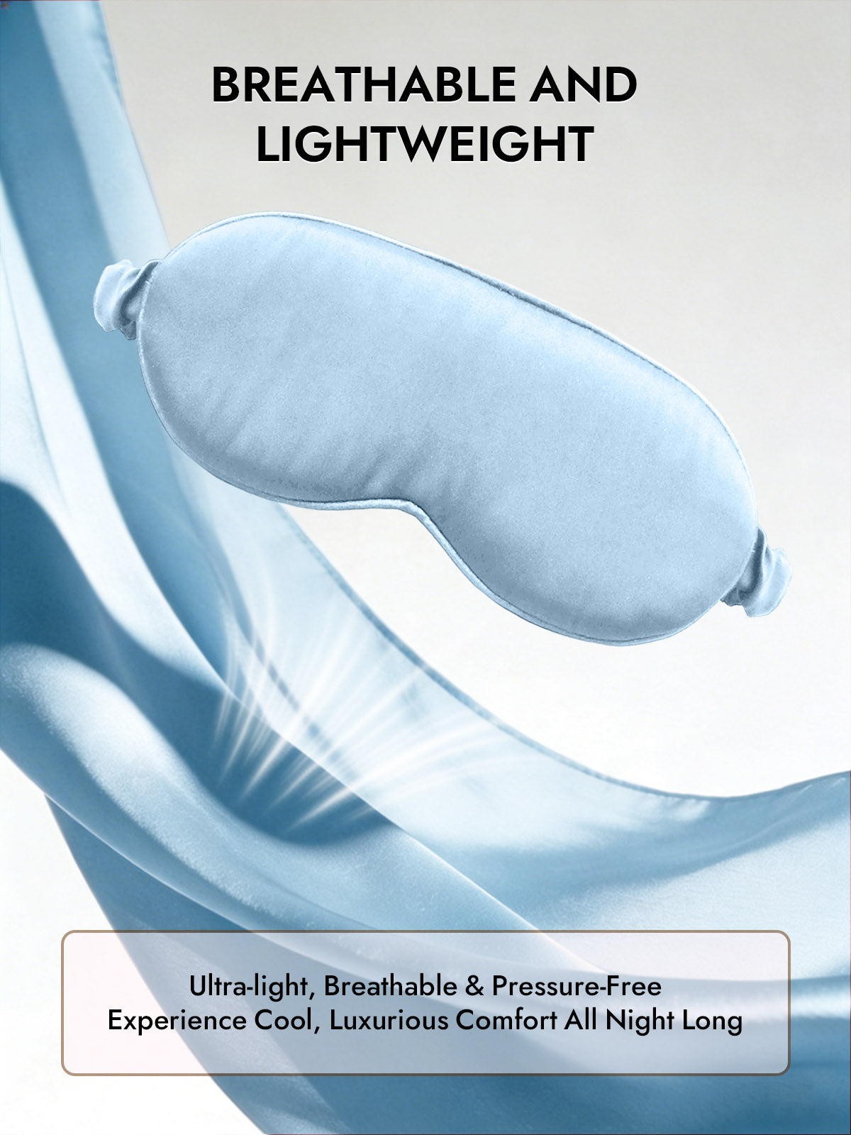 [Light Blue] SilkSilky  Pure Silk Eye Mask 005