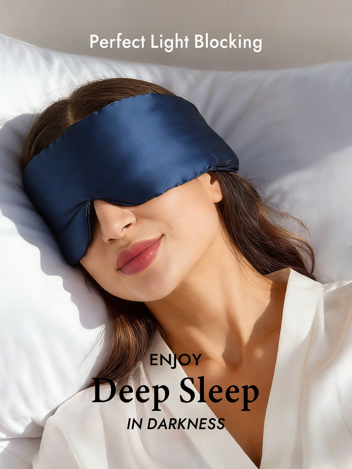 [Dark Blue] SilkSilky  19Momme Pure Silk Eye Mask 003