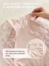 [Pink] SilkSilky  100% Silk Jersey Panty 005