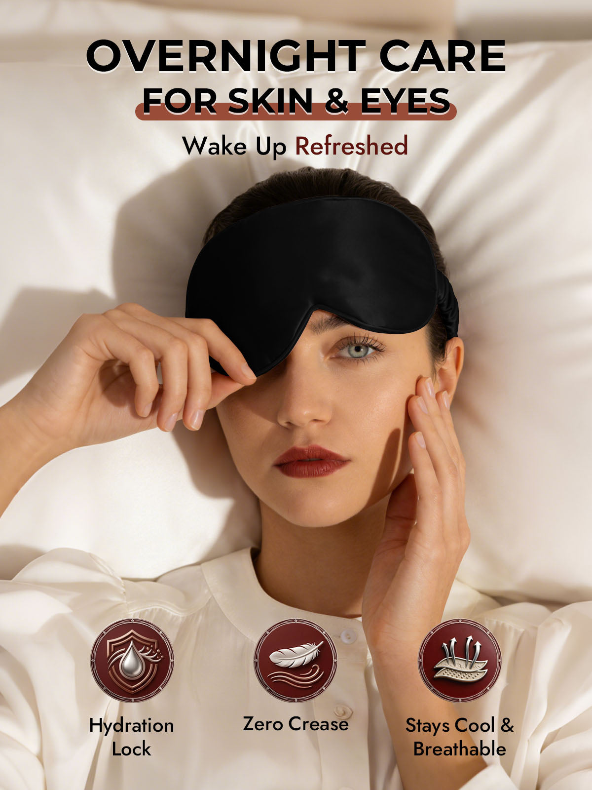 [Black] SilkSilky  22Momme Eye Mask 007