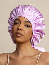 [Lavender] SilkSilky  Sleep Cap 001