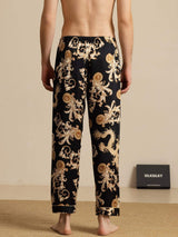[Black Dragon] SilkSilky  Men's Sleep Shorts 002
