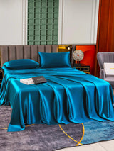 [Teal] SilkSilky  25Momme Bedding Set 002
