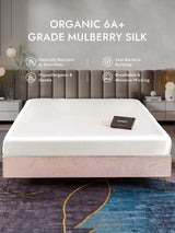[White] SilkSilky  25Momme Sheet 001