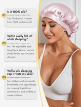 [Light Pink] SilkSilky  Sleep Cap 005