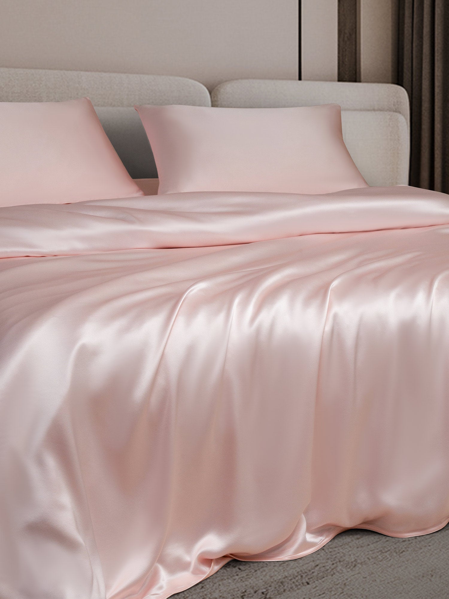 [Pink] SilkSilky  19Momme Bedding Set 002
