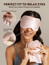 [Pink] SilkSilky  Pure Silk Eye Mask 003