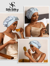 [Sky Blue] SilkSilky  Sleep Cap 006